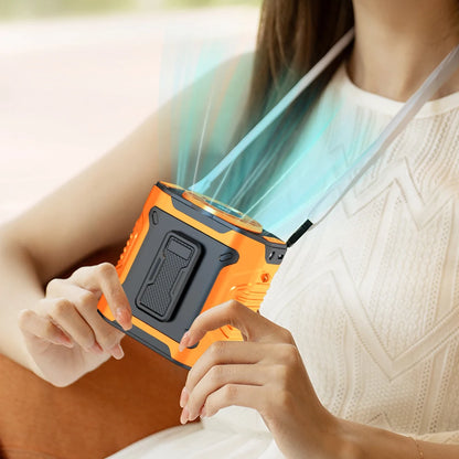Wearable Belt Clip Fan – Portable Waist Fan with Rechargeable Battery & LED Flashlight - ZOOMNSTORE