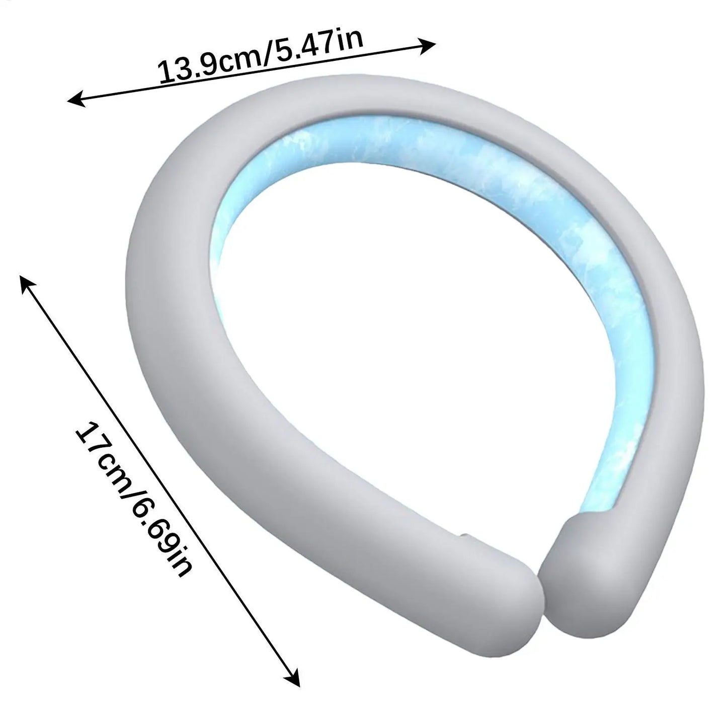 Wearable ice neck wrap summer heatstroke prevention Outdoor sports cooling tube Reusable Cold gel Neck cooler for hiking running - ZOOMNSTORE