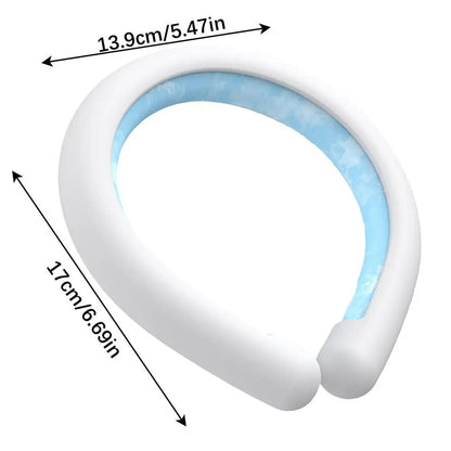 Wearable ice neck wrap summer heatstroke prevention Outdoor sports cooling tube Reusable Cold gel Neck cooler for hiking running - ZOOMNSTORE