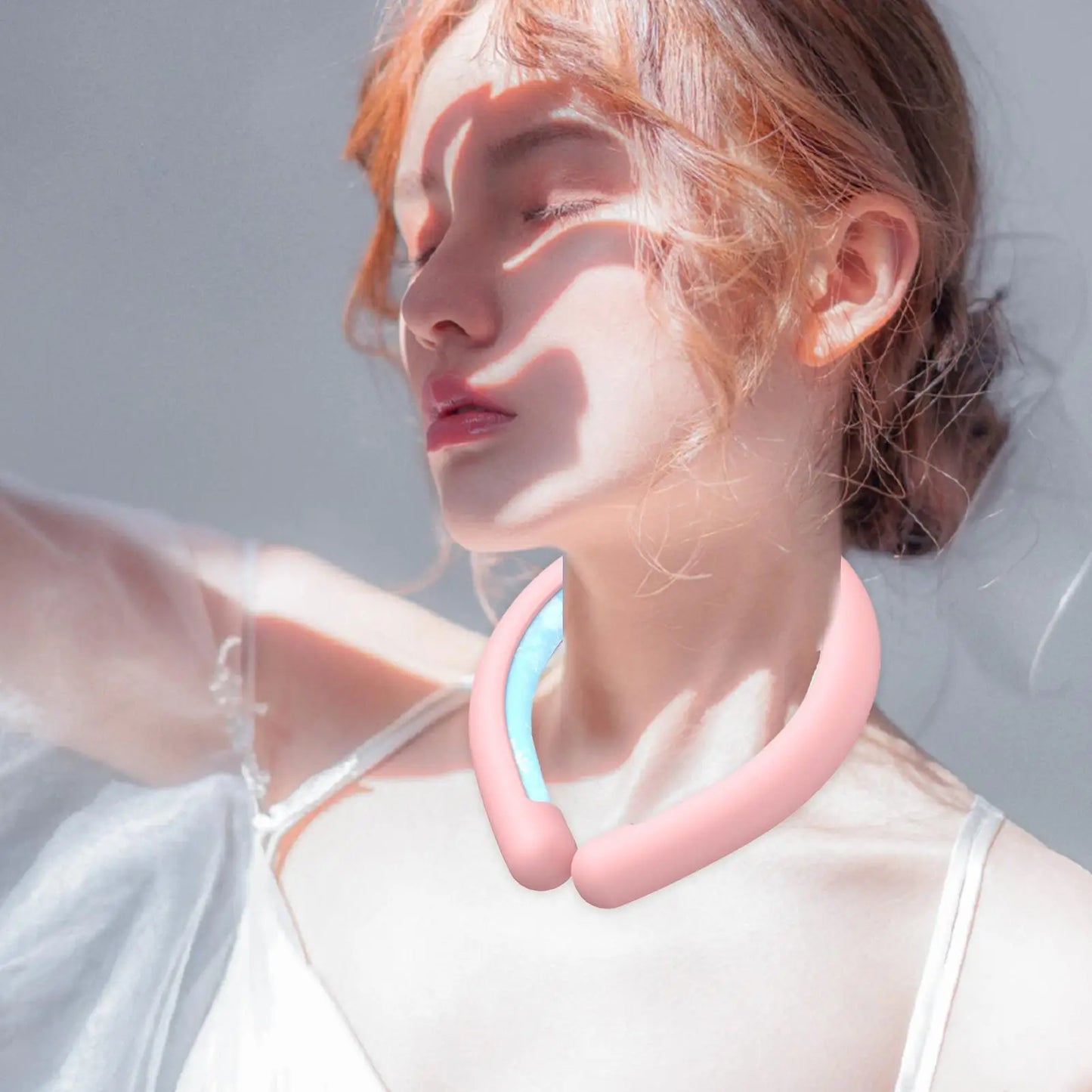 Wearable ice neck wrap summer heatstroke prevention Outdoor sports cooling tube Reusable Cold gel Neck cooler for hiking running - ZOOMNSTORE