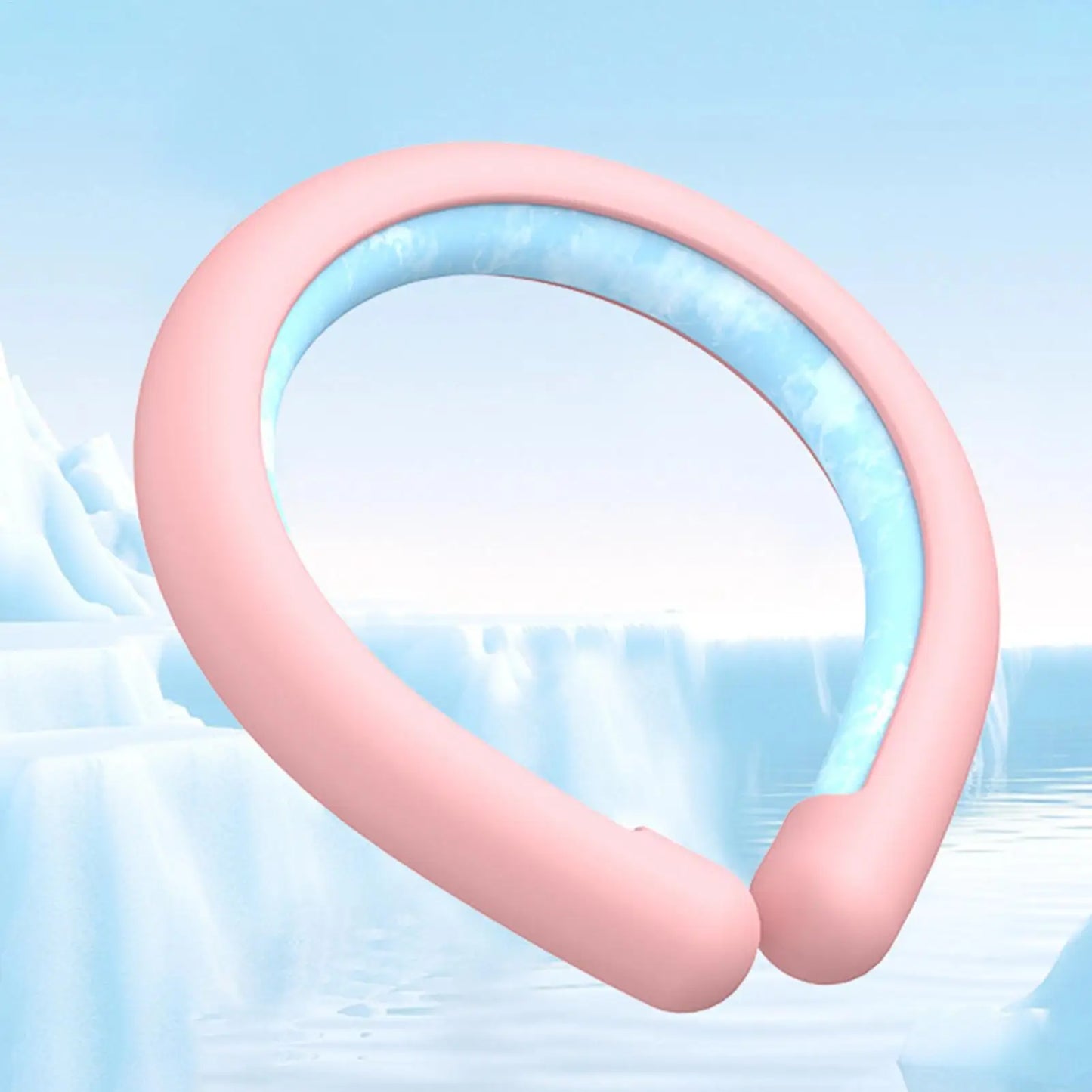 Wearable ice neck wrap summer heatstroke prevention Outdoor sports cooling tube Reusable Cold gel Neck cooler for hiking running - ZOOMNSTORE