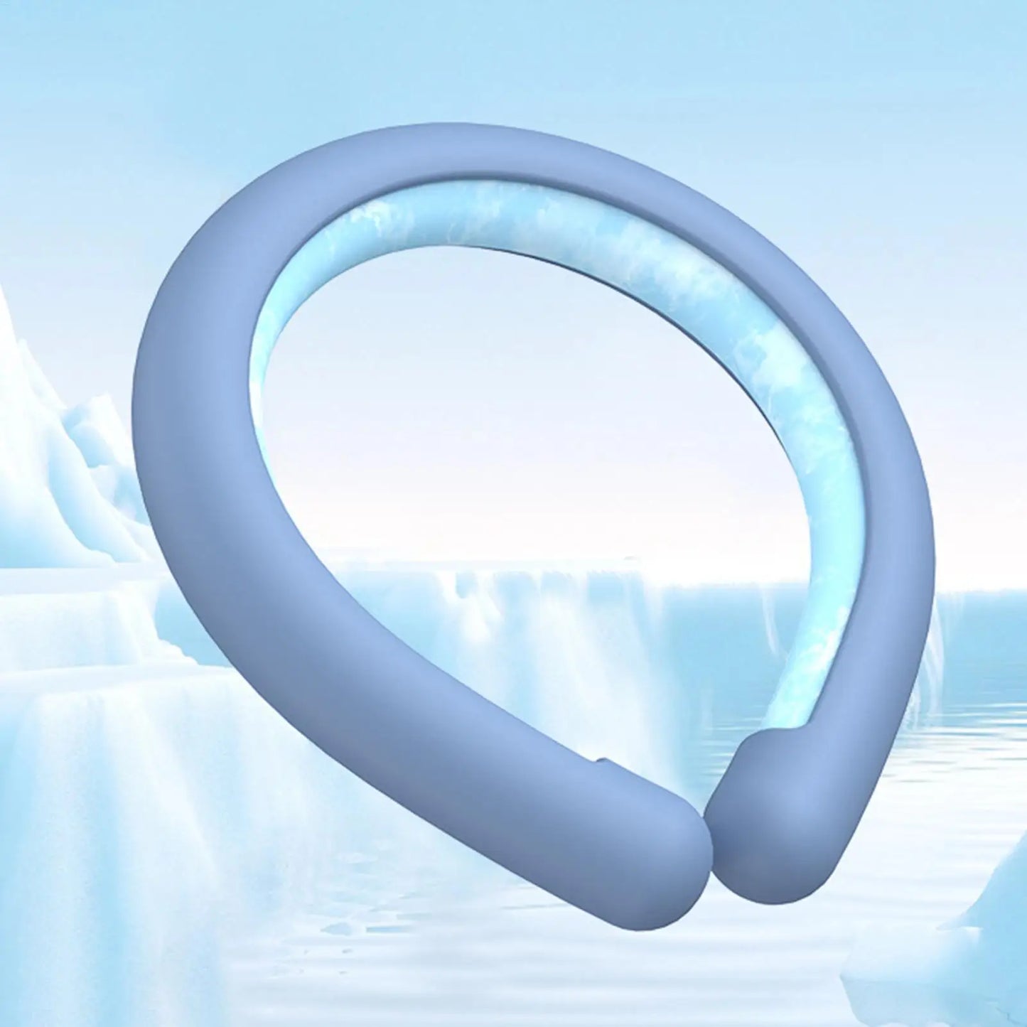 Wearable ice neck wrap summer heatstroke prevention Outdoor sports cooling tube Reusable Cold gel Neck cooler for hiking running - ZOOMNSTORE