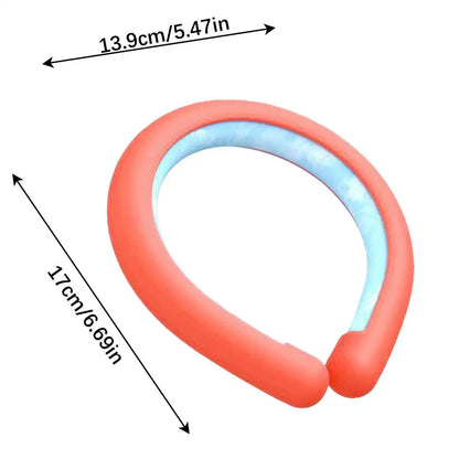 Wearable ice neck wrap summer heatstroke prevention Outdoor sports cooling tube Reusable Cold gel Neck cooler for hiking running - ZOOMNSTORE
