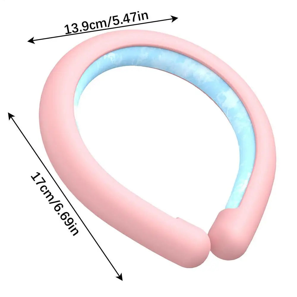 Wearable ice neck wrap summer heatstroke prevention Outdoor sports cooling tube Reusable Cold gel Neck cooler for hiking running - ZOOMNSTORE