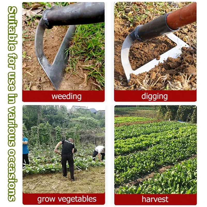 Hollow Hoe Weeding Rake - Labor-saving Handheld Steel Garden Tool - ZOOMNSTORE