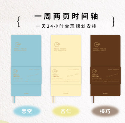 Weekly Planner Notebook - Undated Agenda & Daily Monthly Schedule Book - ZOOMNSTORE