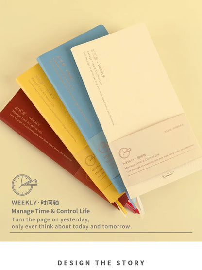 Weekly Planner Notebook - Undated Agenda & Daily Monthly Schedule Book - ZOOMNSTORE