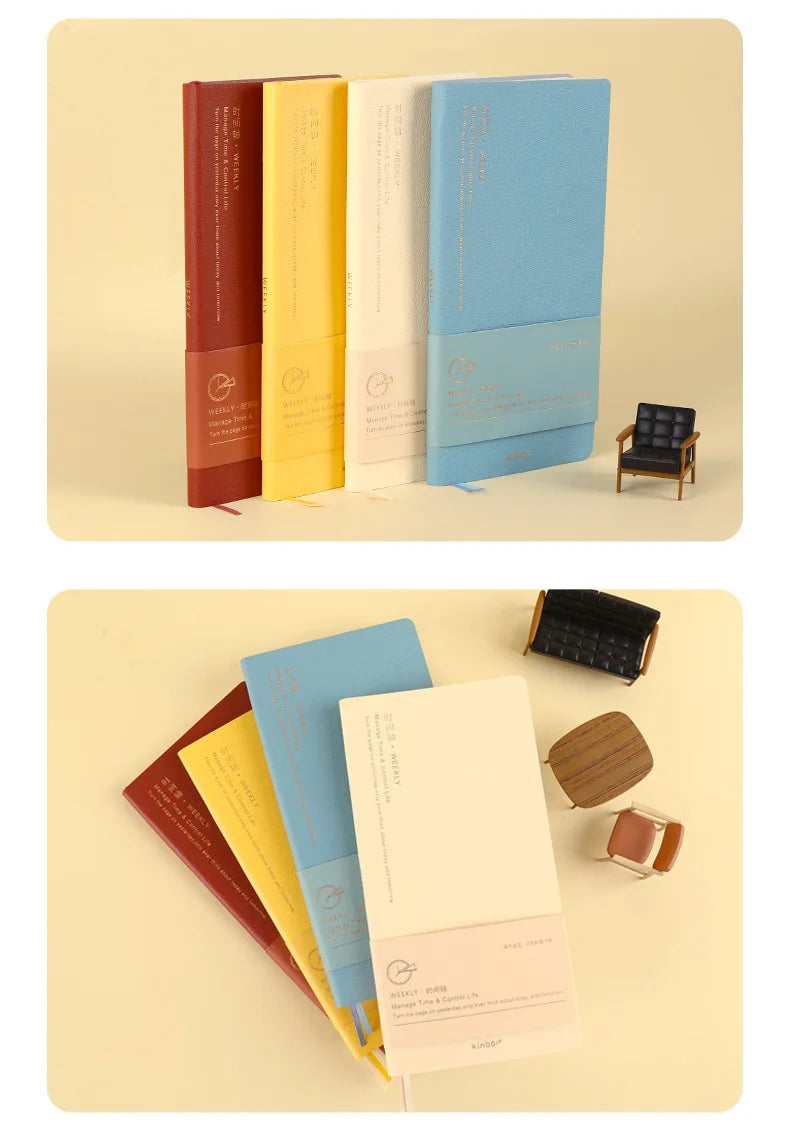 Weekly Planner Notebook - Undated Agenda & Daily Monthly Schedule Book - ZOOMNSTORE