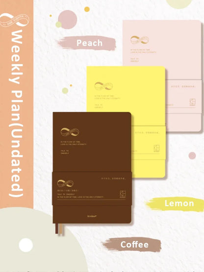 Weekly Planner Notebook - Undated Agenda & Daily Monthly Schedule Book - ZOOMNSTORE