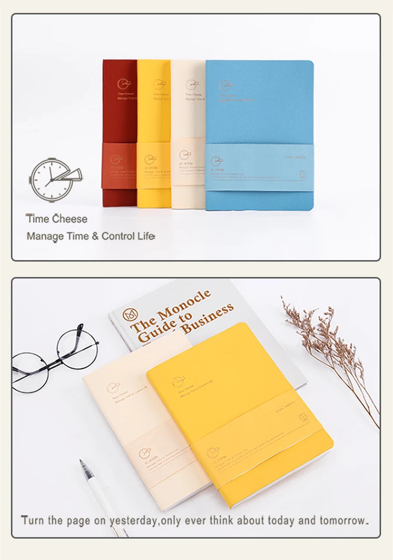 Weekly Planner Notebook - Undated Agenda & Daily Monthly Schedule Book - ZOOMNSTORE