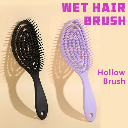 Dual Purpose Hair Brush - Anti-Detangling Wet  Dry Comb for Women - ZOOMNSTORE