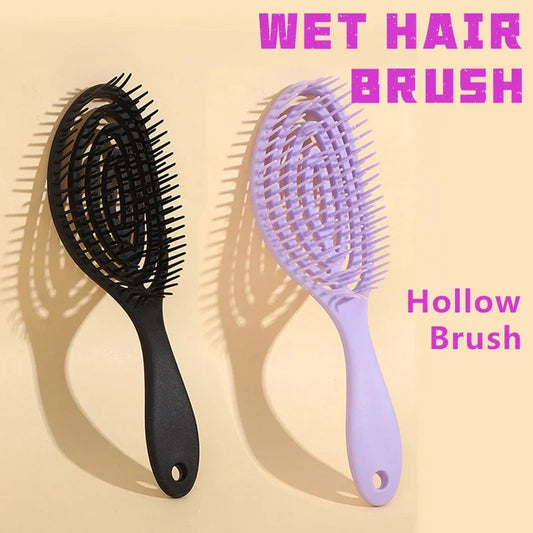 Dual Purpose Hair Brush - Anti-Detangling Wet  Dry Comb for Women - ZOOMNSTORE