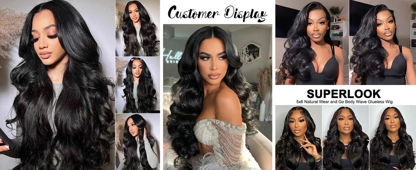 Wet Wavy Lace Frontal Wig - 13x6 13x4 Swiss Lace Body Wave Wig, 200% Density, Remy Hair - ZOOMNSTORE