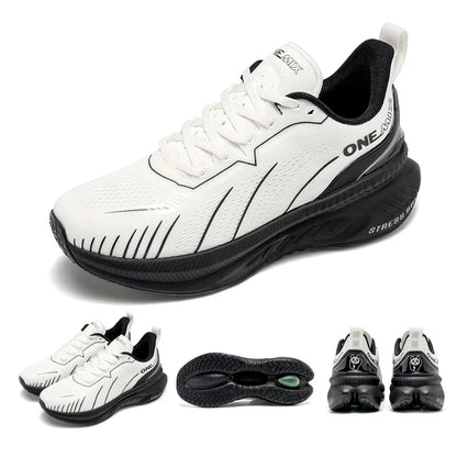 White Running Shoes - Air Cushion Sneakers With ForMotion Technology | Breathable Mesh Design - ZOOMNSTORE