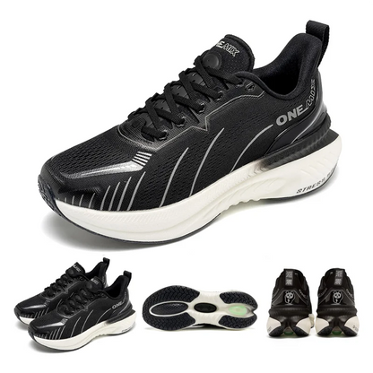 White Running Shoes - Air Cushion Sneakers With ForMotion Technology | Breathable Mesh Design - ZOOMNSTORE