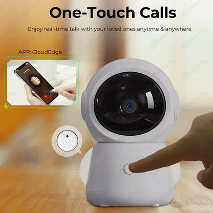 2K 3MP WiFi Baby Monitor with Two Camera Split-Screen Baby Phone via APP Control & 4.3" IPS Screen Auto Tracking PTZ Baby Camera - ZOOMNSTORE