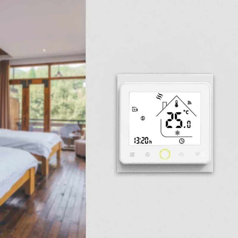 WiFi Floor Heating Thermostat - Smart Voice Control, Alexa Compatible, Programmable Timer - ZOOMNSTORE