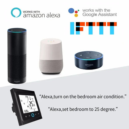 WiFi Floor Heating Thermostat - Smart Voice Control, Alexa Compatible, Programmable Timer - ZOOMNSTORE