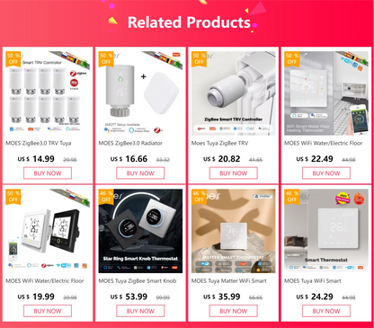 WiFi Floor Heating Thermostat - Smart Voice Control, Alexa Compatible, Programmable Timer - ZOOMNSTORE