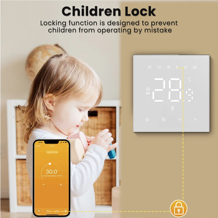 WiFi Heating Thermostat – Smart Temperature Controller for Electric Floor Heating - ZOOMNSTORE