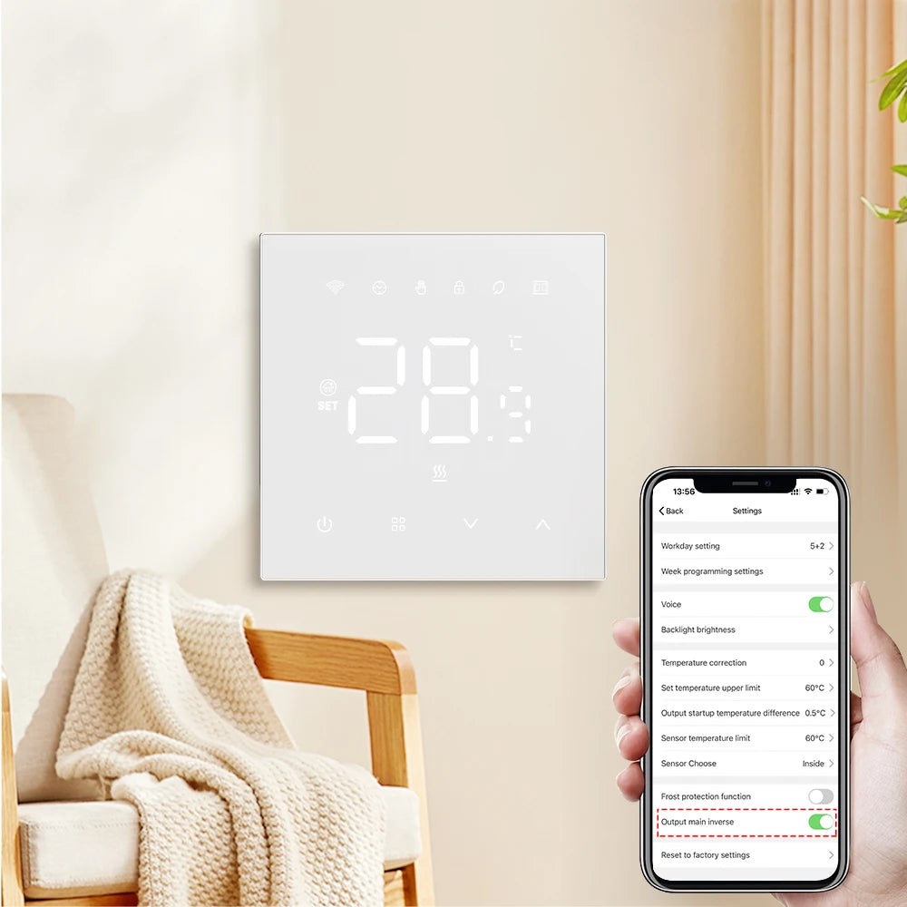WiFi Heating Thermostat – Smart Temperature Controller for Electric Floor Heating - ZOOMNSTORE