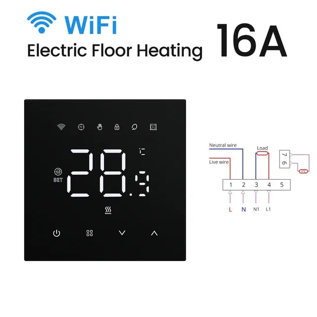 WiFi Heating Thermostat – Smart Temperature Controller for Electric Floor Heating - ZOOMNSTORE