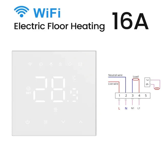 WiFi Heating Thermostat – Smart Temperature Controller for Electric Floor Heating - ZOOMNSTORE