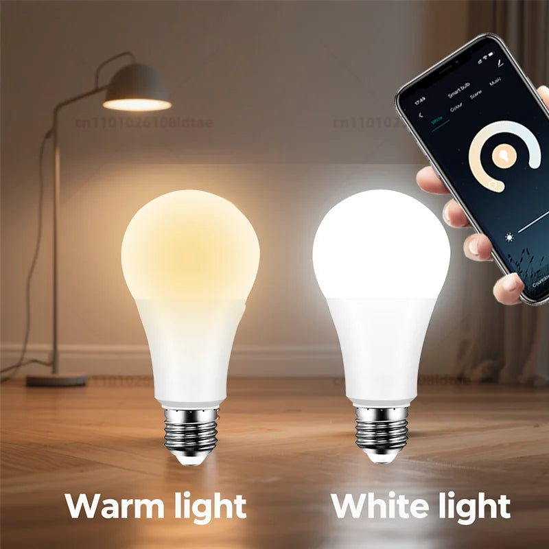 WiFi Smart LED Bulb - Dimmable E27 LED Light Bulb with Alexa & Google Home Voice Control - ZOOMNSTORE