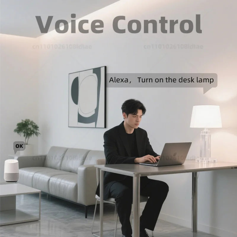 WiFi Smart LED Bulb - Dimmable E27 LED Light Bulb with Alexa & Google Home Voice Control - ZOOMNSTORE