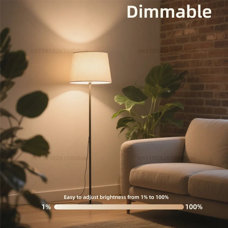 WiFi Smart LED Bulb - Dimmable E27 LED Light Bulb with Alexa & Google Home Voice Control - ZOOMNSTORE