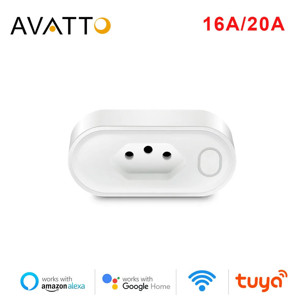 WiFi Smart Plug - Brazil Standard Socket With Remote Control & Voice Support - ZOOMNSTORE