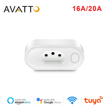 WiFi Smart Plug - Brazil Standard Socket With Remote Control & Voice Support - ZOOMNSTORE