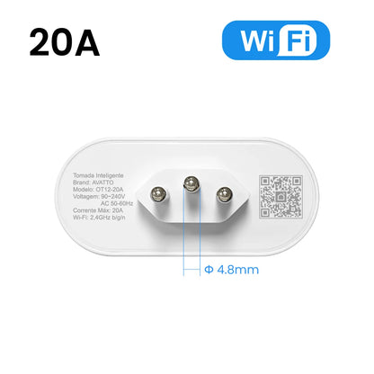 WiFi Smart Plug - Brazil Standard Socket With Remote Control & Voice Support - ZOOMNSTORE