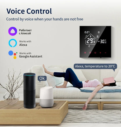 WiFi Smart Thermostat - Floor Heating Controller With Alexa Voice Control - ZOOMNSTORE