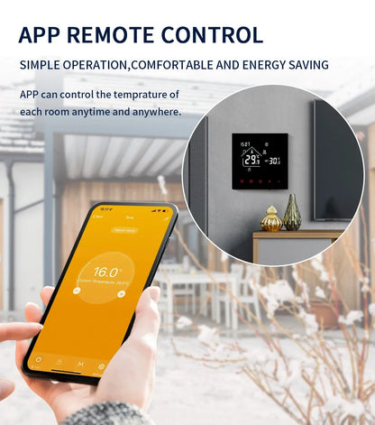 WiFi Smart Thermostat - Floor Heating Controller With Alexa Voice Control - ZOOMNSTORE