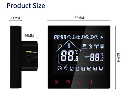 WiFi Smart Thermostat - Floor Heating Controller With Alexa Voice Control - ZOOMNSTORE
