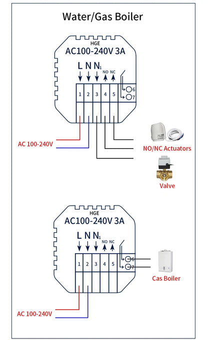 WiFi Smart Thermostat - Floor Heating Controller With Alexa Voice Control - ZOOMNSTORE