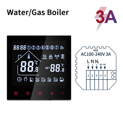 WiFi Smart Thermostat - Floor Heating Controller With Alexa Voice Control - ZOOMNSTORE