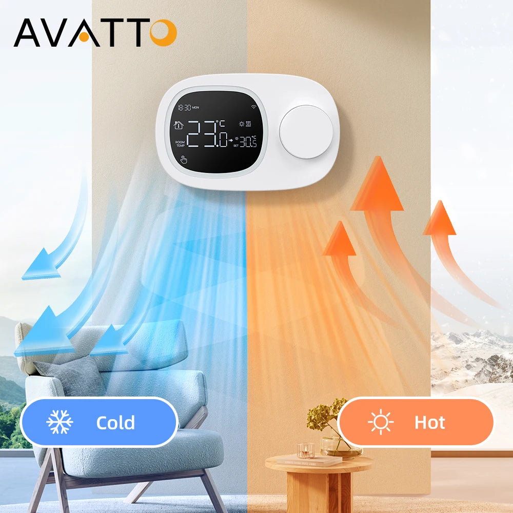 WiFi Smart Thermostat - Wireless Temperature Controller | Boiler Temp Control - ZOOMNSTORE