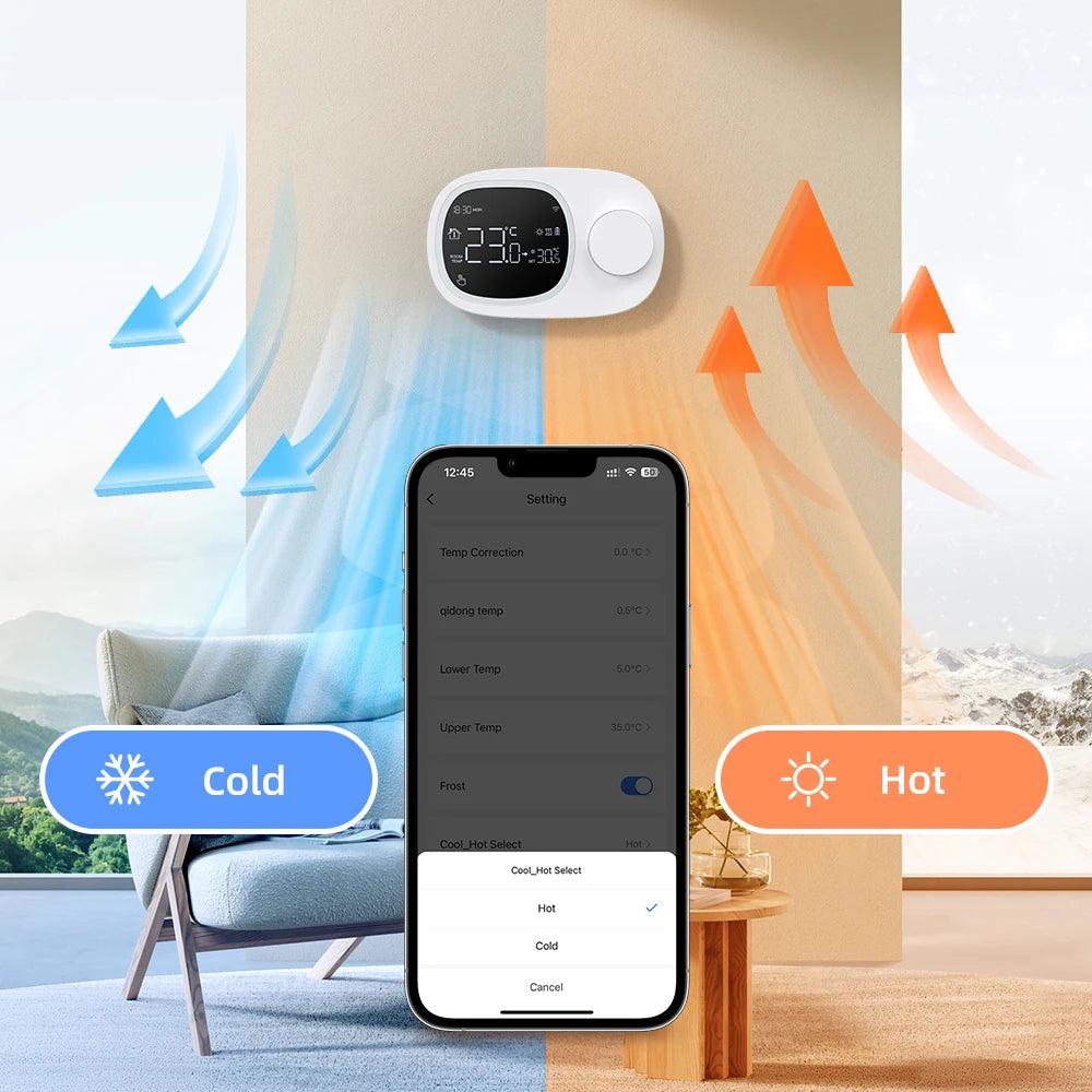 WiFi Smart Thermostat - Wireless Temperature Controller | Boiler Temp Control - ZOOMNSTORE