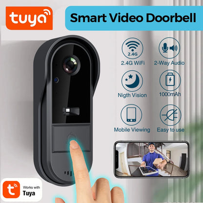WiFi Video Doorbell - Wireless Security Camera With Two Way Audio & HD 1080P - ZOOMNSTORE