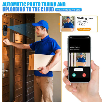 WiFi Video Doorbell - Wireless Security Camera With Two Way Audio & HD 1080P - ZOOMNSTORE