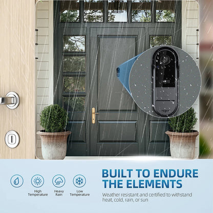 WiFi Video Doorbell - Wireless Security Camera With Two Way Audio & HD 1080P - ZOOMNSTORE