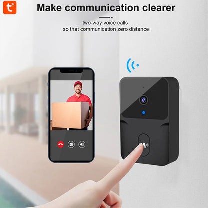 WiFi Video Doorbell - Wireless Security Camera with HD Intercom & IR Night Vision - ZOOMNSTORE