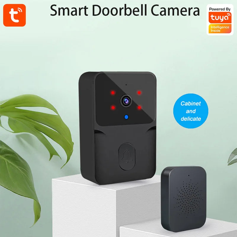 WiFi Video Doorbell - Wireless Security Camera with HD Intercom & IR Night Vision - ZOOMNSTORE