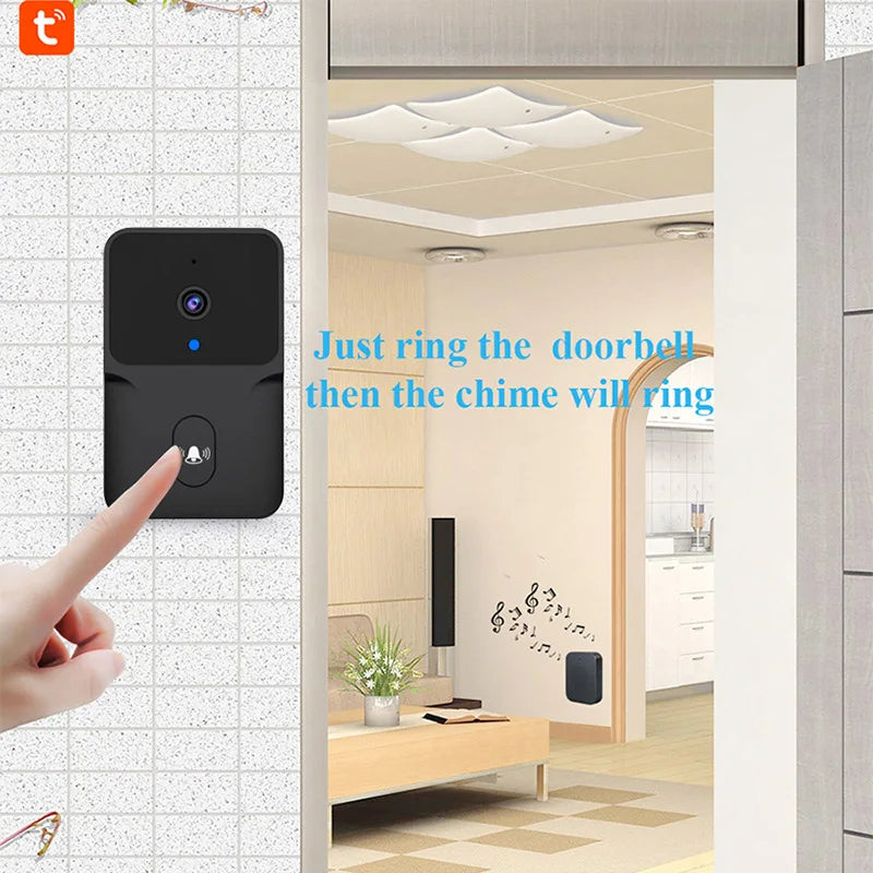 WiFi Video Doorbell - Wireless Security Camera with HD Intercom & IR Night Vision - ZOOMNSTORE
