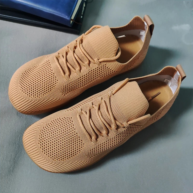 Wide Fit Barefoot Shoes - Comfortable Breathable Mesh Walking Shoes for Men and Women - ZOOMNSTORE