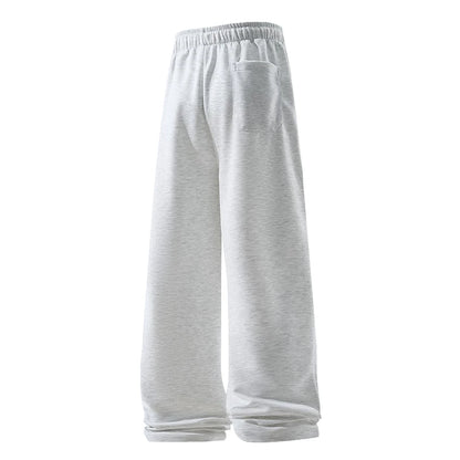 Wide Leg Sweatpants – Men's Casual Pants With Elastic Waist & Drawstring Detail - ZOOMNSTORE