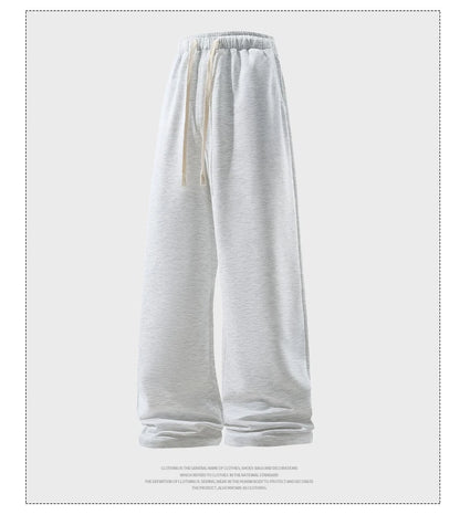 Wide Leg Sweatpants – Men's Casual Pants With Elastic Waist & Drawstring Detail - ZOOMNSTORE