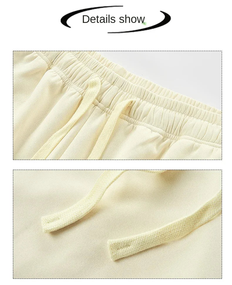 Wide Leg Sweatpants – Men's Casual Pants With Elastic Waist & Drawstring Detail - ZOOMNSTORE